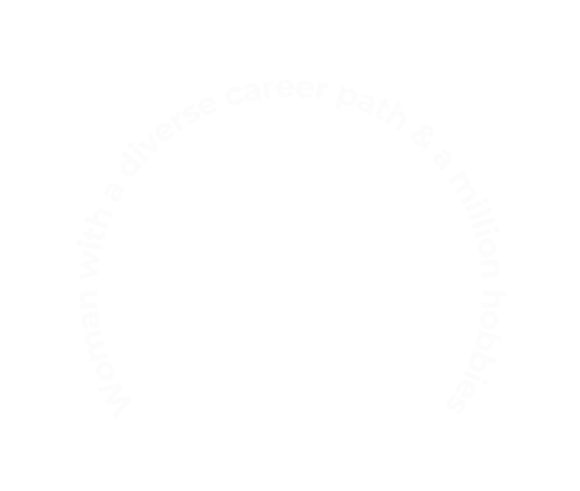 Woman with a diverse career path a million hobbies